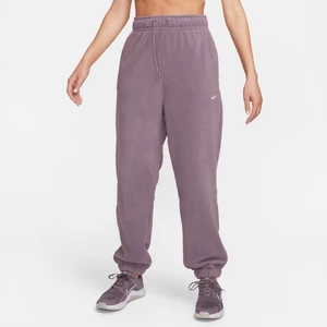 Damskie luźne spodnie z dzianiny Nike Therma-FIT - Fiolet