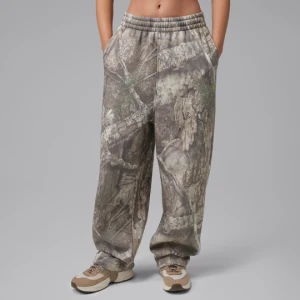 Damskie luźne spodnie z szerokimi nogawkami Realtree Jordan Brooklyn Fleece - Biel