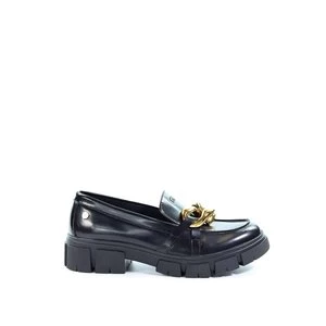 Damskie mokasyny czarne loafersy GOE JJ2N4186 "ostatnie pary"