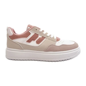 Damskie Niskie Sneakersy Beżowe Regines beżowy Inna marka