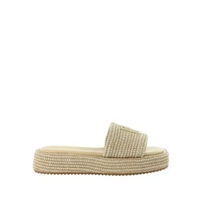 Damskie nude plecione klapki MARC O'POLO 60318831101636-180