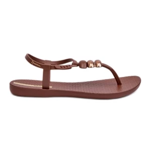 Damskie Płaskie Sandały Japonki 83507 Ipanema Class Blown Up Sandal Fem Brązowe