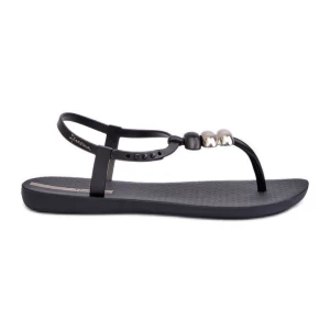 Damskie Płaskie Sandały Japonki 83507 Ipanema Class Blown Up Sandal Fem Czarne