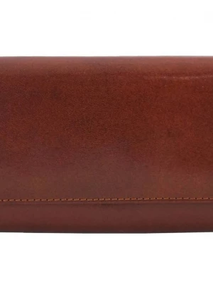 Damskie portfele skórzane - Barberini's - Brązowy Merg