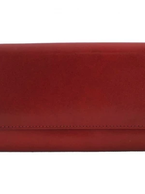 Damskie portfele skórzane - Barberini's - Czerwony Merg