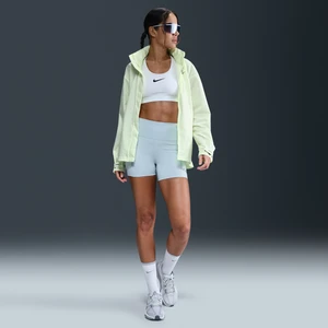 Damskie przylegające spodenki do biegania z wysokim stanem i kieszeniami 10 cm Nike Swift - Niebieski