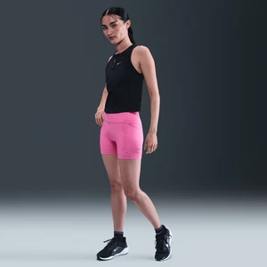 Damskie przylegające spodenki do biegania z wysokim stanem i kieszeniami 10 cm Nike Swift - Różowy