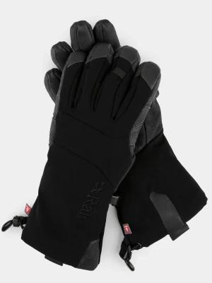 Damskie rękawice softshellowe Rab Baltoro Glove - black