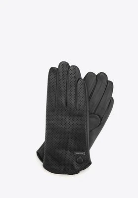 Damskie rękawiczki skórzane dziurkowane Wittchen