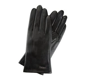 Damskie rękawiczki skórzane klasyczne czarne Wittchen