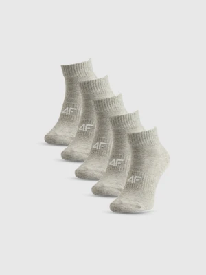 Damskie skarpetki niskie (5-pack) 4F 4FRSS26USOCF0830 - szare