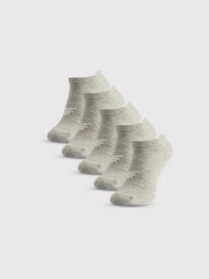 Damskie skarpetki stopki (5-pack) 4F 4FRSS26USOCF0828 - szare