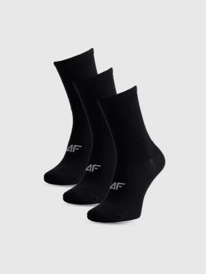 Damskie skarpetki za kostkę (3-pack) 4F 4FWMM00USOCF474 - czarne