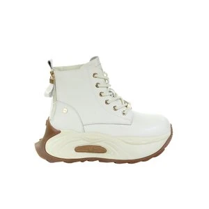 Damskie skórzane beżowe śniegowce GOE SS2N4300