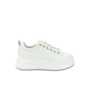 Damskie skórzane białe sneakersy SS2N4021 GOE