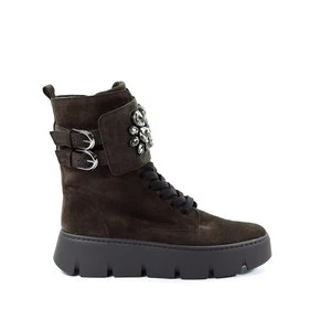 Damskie skórzane botki brązowe Gabor 73.746.18