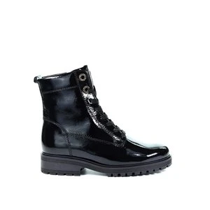 Damskie skórzane botki czarne Gabor 72.765.97