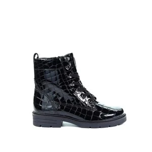 Damskie skórzane botki czarne Gabor 74.651.90