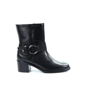Damskie skórzane botki czarne Gabor 75.940.27