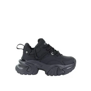 Damskie skórzane czarne sneakersy GOE SS2N4008