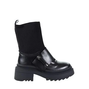 Damskie skórzane półbuty ze skarpetą GOE SS2N4071