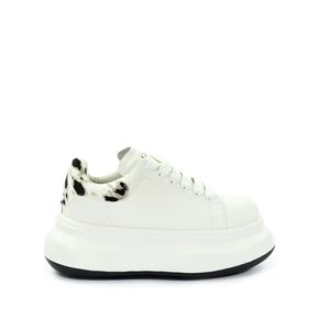Damskie skórzane sneakersy białe GOE SS2N4002