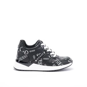 "ostatnie pary" Damskie sneakersy białe GUESS FL7RAN BLACK/WHITE