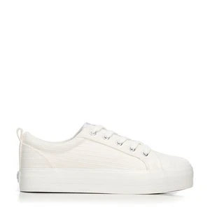 Damskie sneakersy na platformie kremowe Wittchen