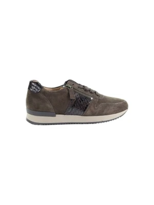 Damskie sneakersy skórzane brązowe Gabor 6019.01.007