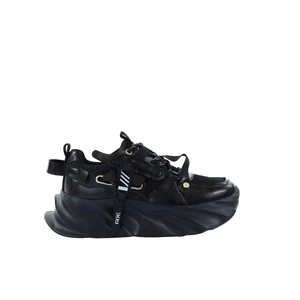 Damskie sneakersy skórzane czarne GOE TT2N4013