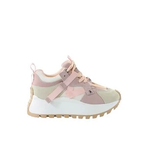 Damskie sneakersy skórzane jasnoróżowe GOE TT2N4022