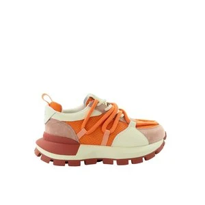 Damskie sneakersy skórzane orange GOE TT2N4020
