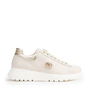 Damskie sneakersy z naturalnej skóry beżowe Wittchen