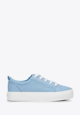 Damskie sneakersy z tkaniny niebieskie Wittchen