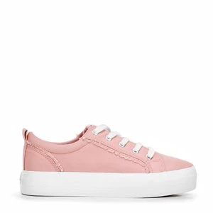 Damskie sneakersy z tkaniny różowe Wittchen