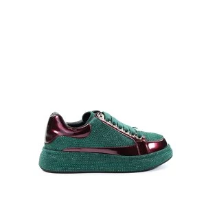 Damskie sneakersy zielone GOE OO2N4002