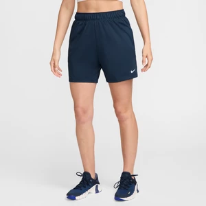 Damskie spodenki bez podszewki ze średnim stanem do fitnessu Dri-FIT Nike Attack 12,5 cm - Niebieski