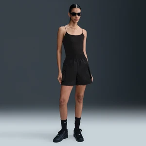 Damskie spodenki cargo z wysokim stanem 13 cm Nike Essential Woven - Czerń