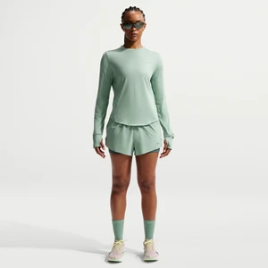 Damskie spodenki do biegania 2 w 1 ze średnim stanem Dri-FIT Nike Swift - Zieleń