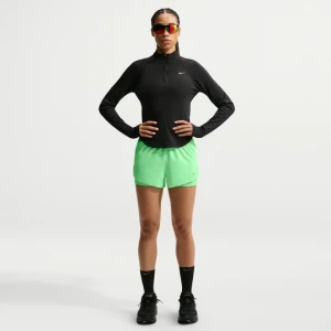 Damskie spodenki do biegania 2 w 1 ze średnim stanem Dri-FIT Nike Swift - Zieleń