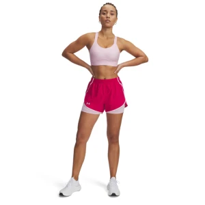 Damskie spodenki do biegania Under Armour UA Fly By 2in1 Short - różowe