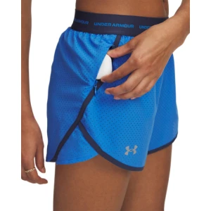 Damskie spodenki do biegania Under Armour UA Fly By 3'' Novelty Short - niebieskie
