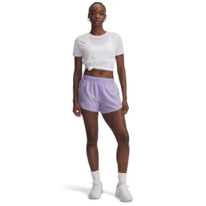 Damskie spodenki do biegania Under Armour UA Fly By 3\'\' Shorts - fioletowe