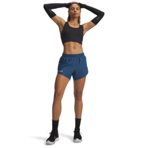 Damskie spodenki do biegania Under Armour UA Fly By 3\'\' Shorts - niebieskie