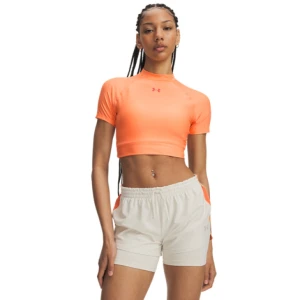 Damskie spodenki do biegania Under Armour UA Velociti Pro 4\" 2n1 Short - kremowe