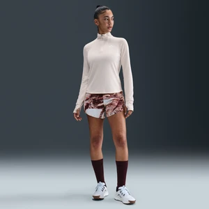 Damskie spodenki do biegania ze średnim stanem i wszytą bielizną 10 cm Dri-FIT Nike Trail - Czerwony