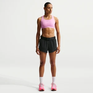 Damskie spodenki do biegania ze średnim stanem i wszytą bielizną 6 cm Dri-FIT Nike Swift Breathe - Czerń