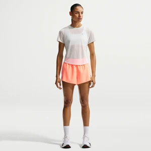 Damskie spodenki do biegania ze średnim stanem i wszytą bielizną 6 cm Dri-FIT Nike Swift Breathe - Pomarańczowy