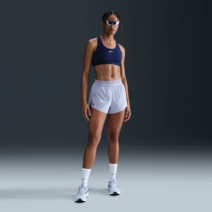 Damskie spodenki do biegania ze średnim stanem i wszytą bielizną 8 cm Dri-FIT ADV Nike AeroSwift - Szary