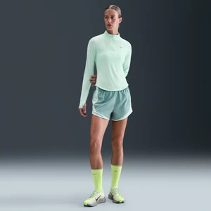 Damskie spodenki do biegania ze średnim stanem i wszytą bielizną Nike Dri-FIT Tempo - Zieleń
